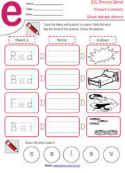 short-e-vowel-digraph-worksheet